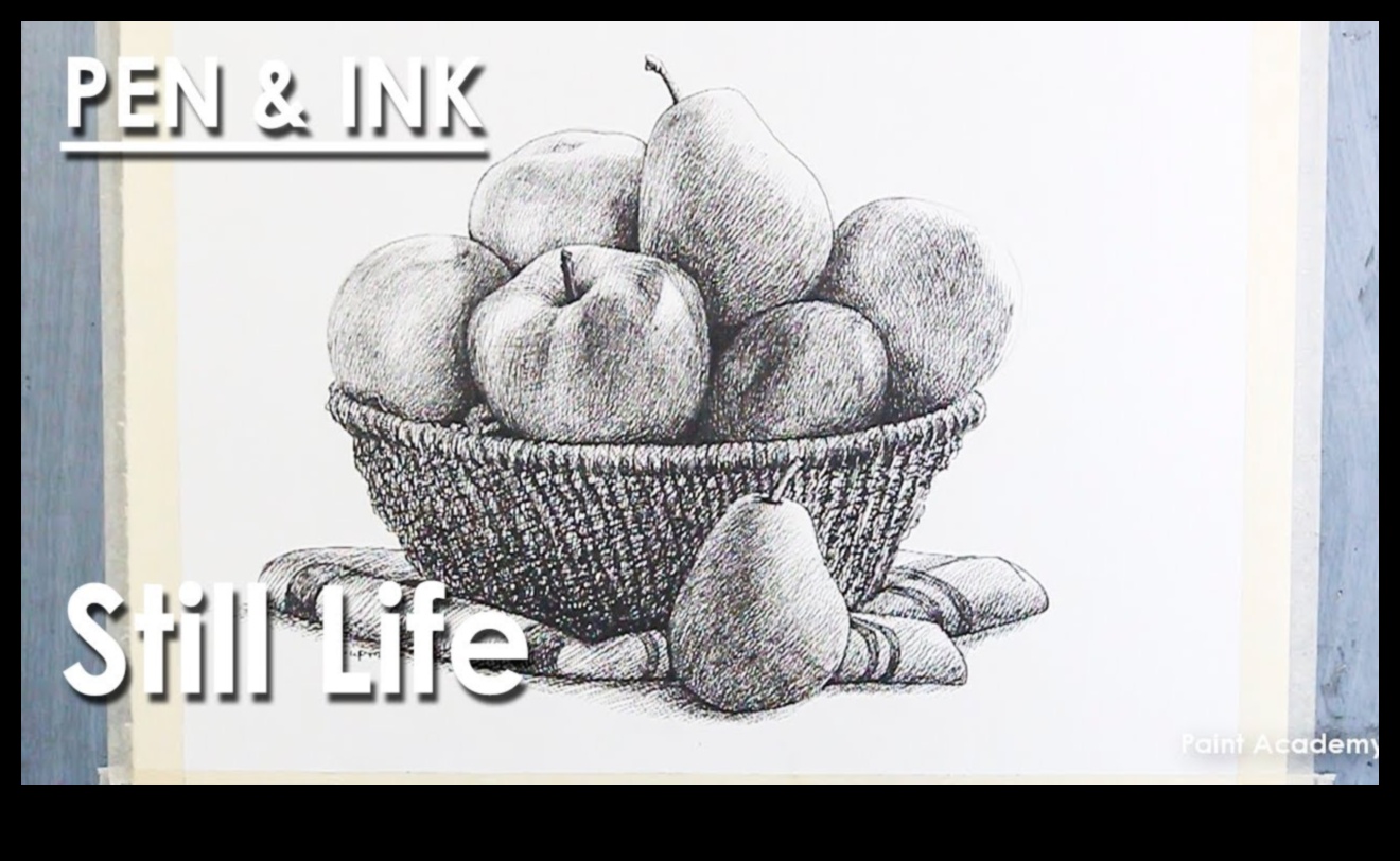 Moments Frozen: Still Life in Ink and Pen