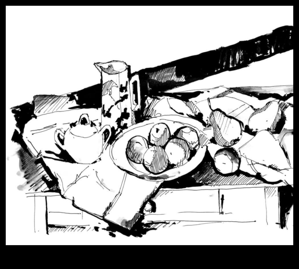 Moments Frozen: Still Life in Ink and Pen