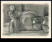 Άψυχη ομορφιά Νεκρή φύση σε κιμωλία και κάρβουνο