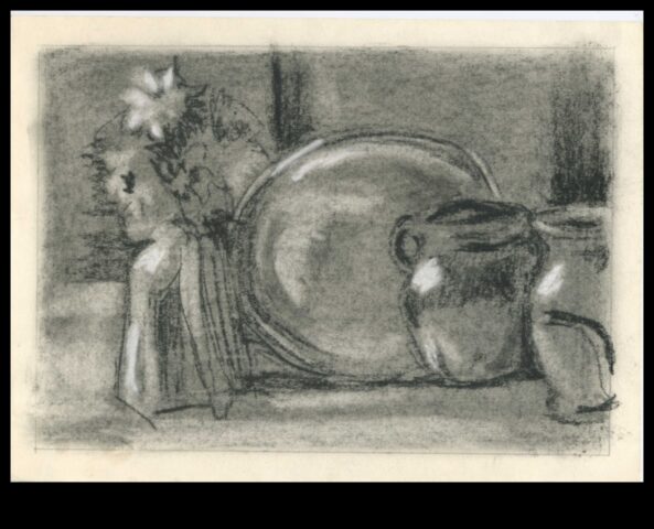 Άψυχη ομορφιά Νεκρή φύση σε κιμωλία και κάρβουνο