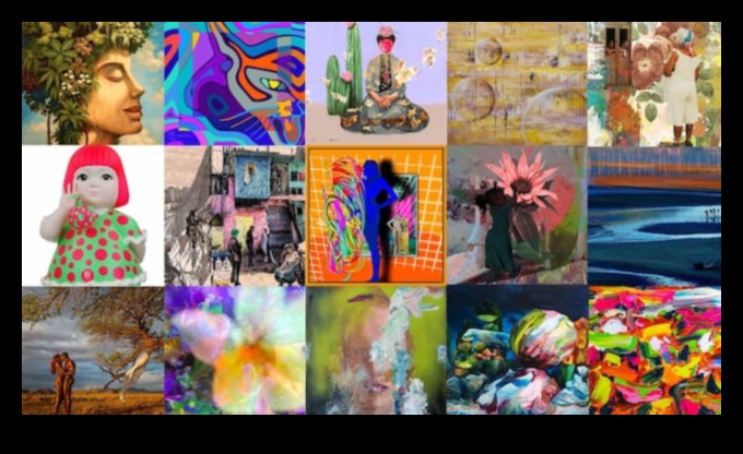 Διαφορετικοί καμβάδες που εξερευνούν διάφορα μέσα στην εικονογράφηση