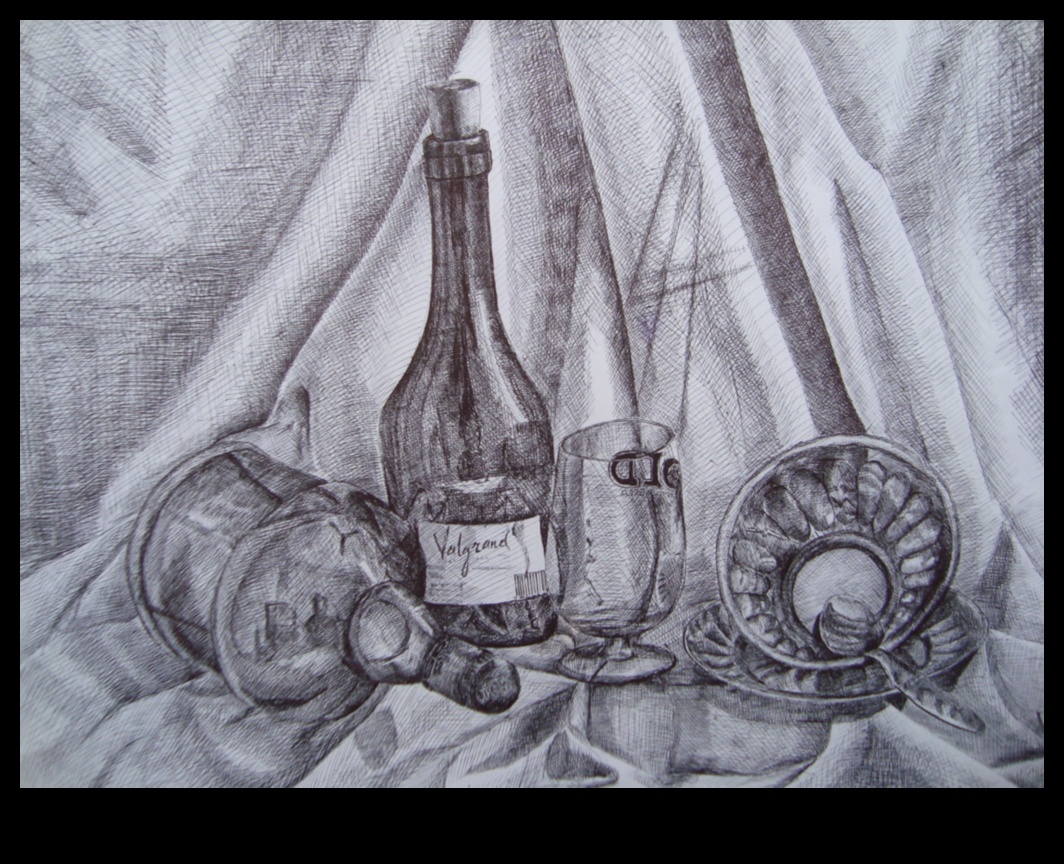 Moments Frozen: Still Life in Ink and Pen