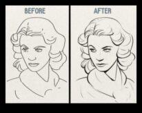 Δυναμική μελάνη Δημιουργώντας έντονες γραμμές για παιχνιδιάρικα κινούμενα σχέδια