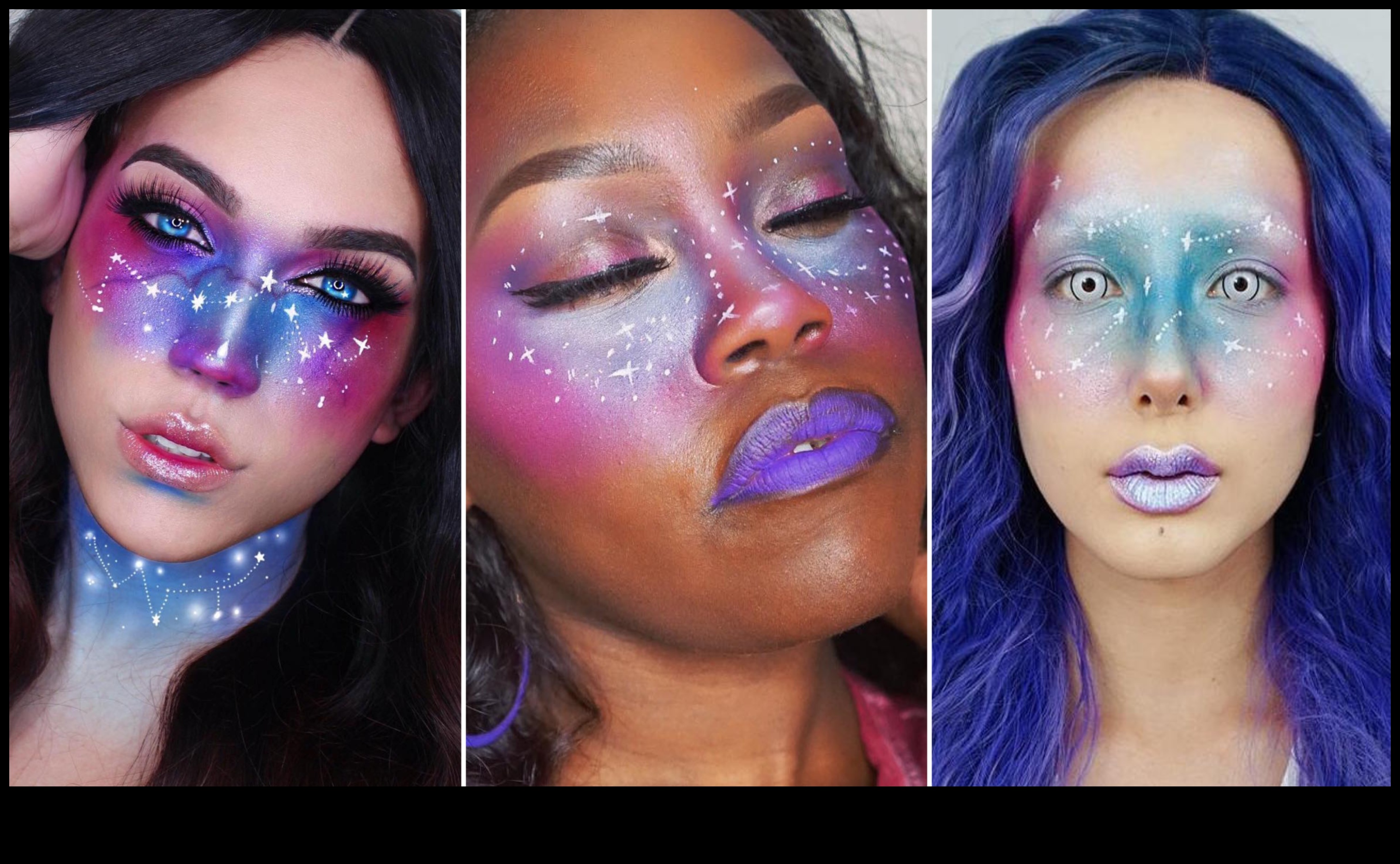 Glam and Galaxy: Εξερευνώντας τις κοσμικές επιρροές σε λαμπερά στυλ μακιγιάζ