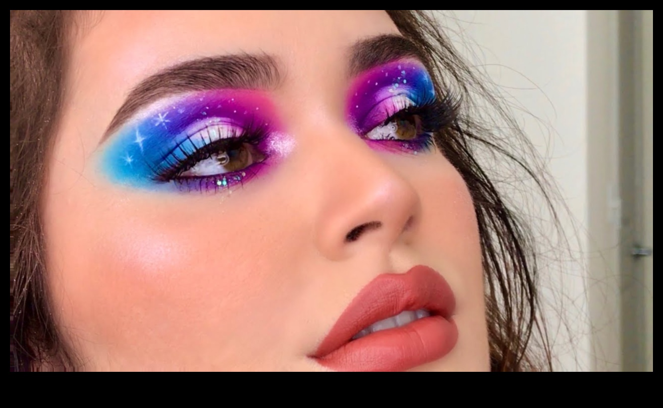 Glam and Galaxy: Εξερευνώντας τις κοσμικές επιρροές σε λαμπερά στυλ μακιγιάζ