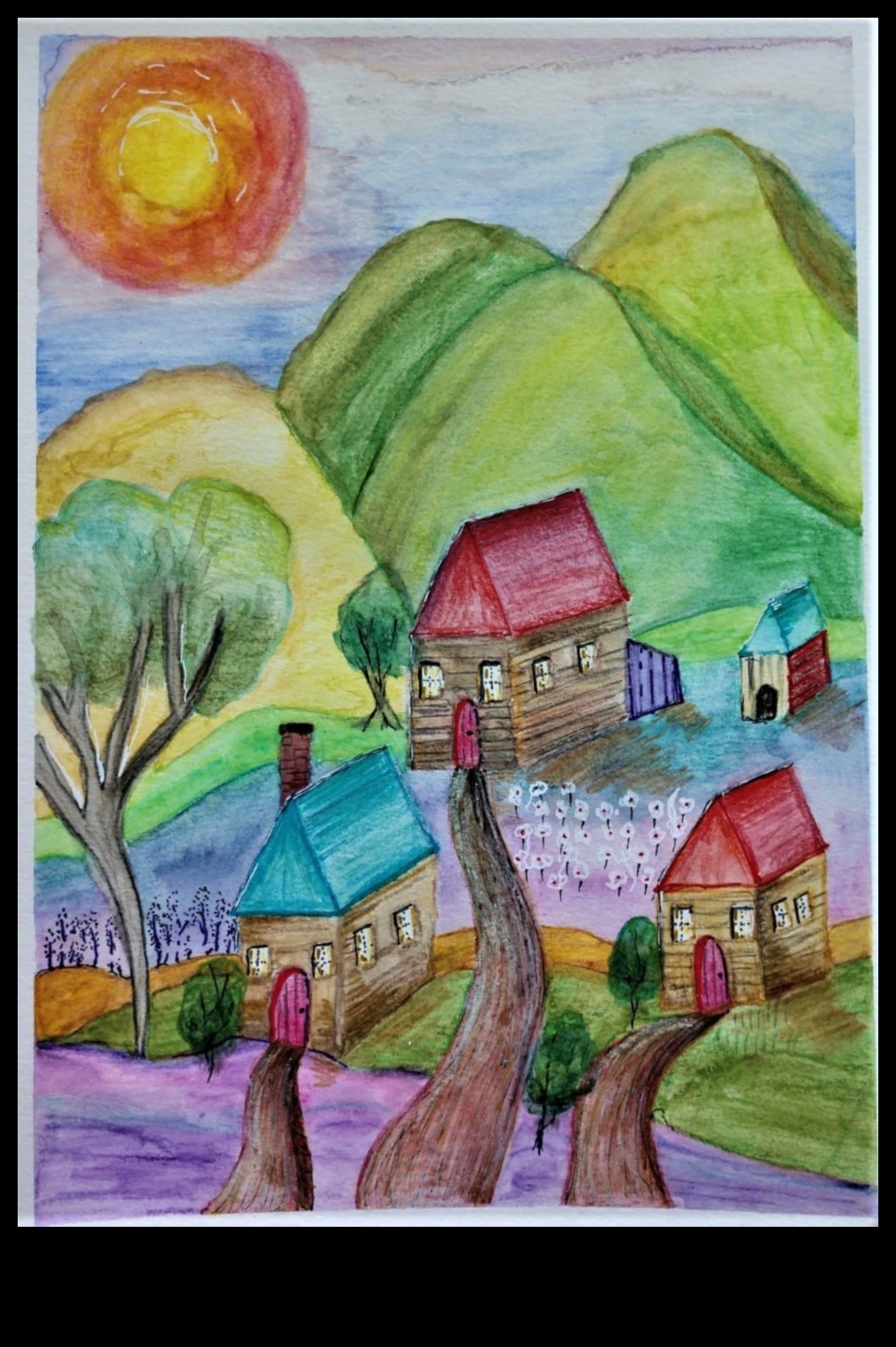 Beyond Realism: Abstract Expressions in Watercolor Pencil Art