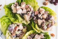 Classic Chicken Waldorf Salad with Apples, Grapes & Walnuts