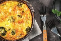 Roasted Poblano and Black Bean Frittata Recipe for Brunch