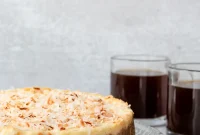 Toasted Coconut Cheesecake Recipe with Crunchy Coconut Crust