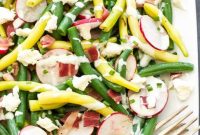 Crisp Green Bean Salad with Feta, Bacon & Lemon Vinaigrette