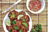 Thai Salmon Fish Cakes with Spicy Lime Dipping Sauce