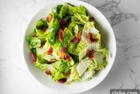Warm Wilted Lettuce Salad with Bacon and Dijon Vinaigrette