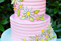 Painted Fondant Daisy Cake Tutorial: Step-by-Step Decorating Guide