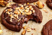 Ferrero Rocher–Style Chocolate Hazelnut Cookies