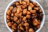 Crispy Sweet Potato Croutons Recipe for Salads and Soups