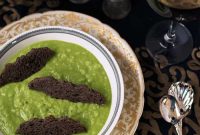 Spooky Green Vegan Potato Soup Recipe for Fall Halloween