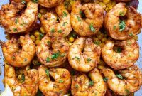 Sheet-Pan Shrimp Boil Casserole with Cajun Butter