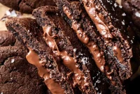 Nutella Lava Cookies Recipe — Gooey Chocolate Center Cookies