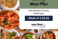 Weekly Meal Plan: March 23–29, 2025 Meal Ideas