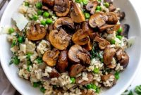 Creamy Mushroom and Pea Risotto Recipe