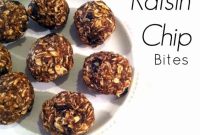 Oatmeal Cinnamon Raisin Chocolate Chip Bites for Snack Time