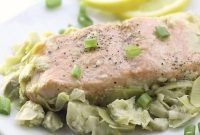 Lemon & Artichoke Baked Salmon with Crispy Herbs and Garlic