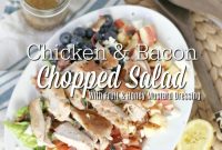 Chicken & Bacon Chopped Salad with Honey Mustard Dressing