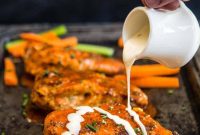 Grilled Buffalo-Stuffed Chicken Breast with Tangy Blue Cheese