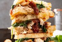 Apple Butter, Turkey & Spinach Grilled Cheese Sandwich