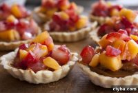 Dulce de Leche Tartlets with Strawberries & Mango Delight