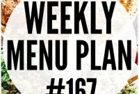 Weekly Meal Plan: Week 167 Menu & Grocery List