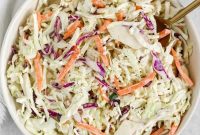 Creamy Whole30 and Paleo Coleslaw Recipe for BBQs and Meals