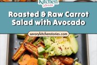 Roasted and Raw Carrot Salad with Avocado Dressing Recipe