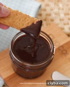 Homemade Chocolate Almond Butter-better than Nutella and easy to make!