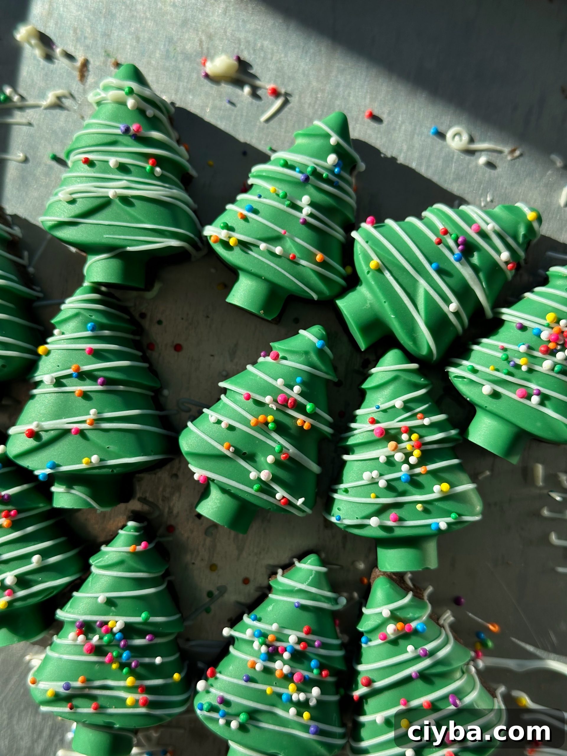 Holiday Chocolate Butter Cookie Gems