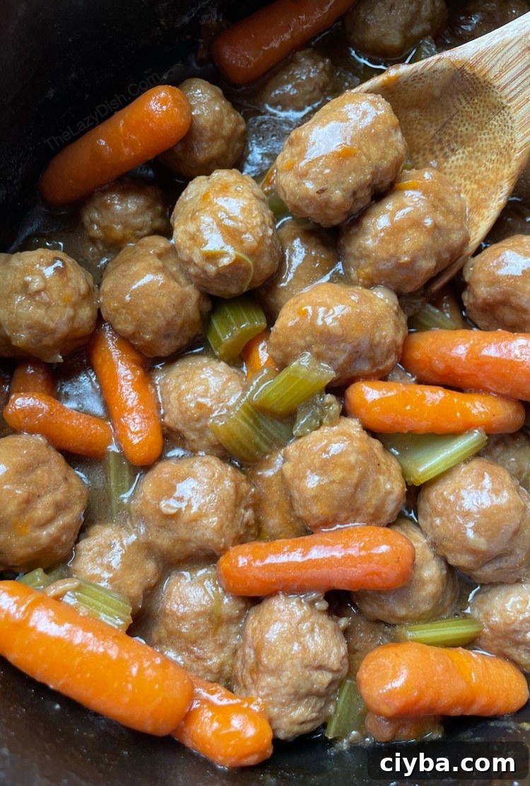 Looking for frozen meatball dinner ideas? Try this slow cooker meatball pot roast! It's amazing comfort food your family will love. 