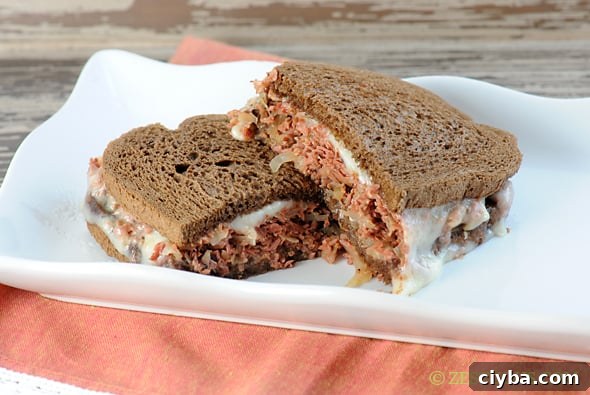 Slow Cooker Reuben Sandwiches from Zestuous