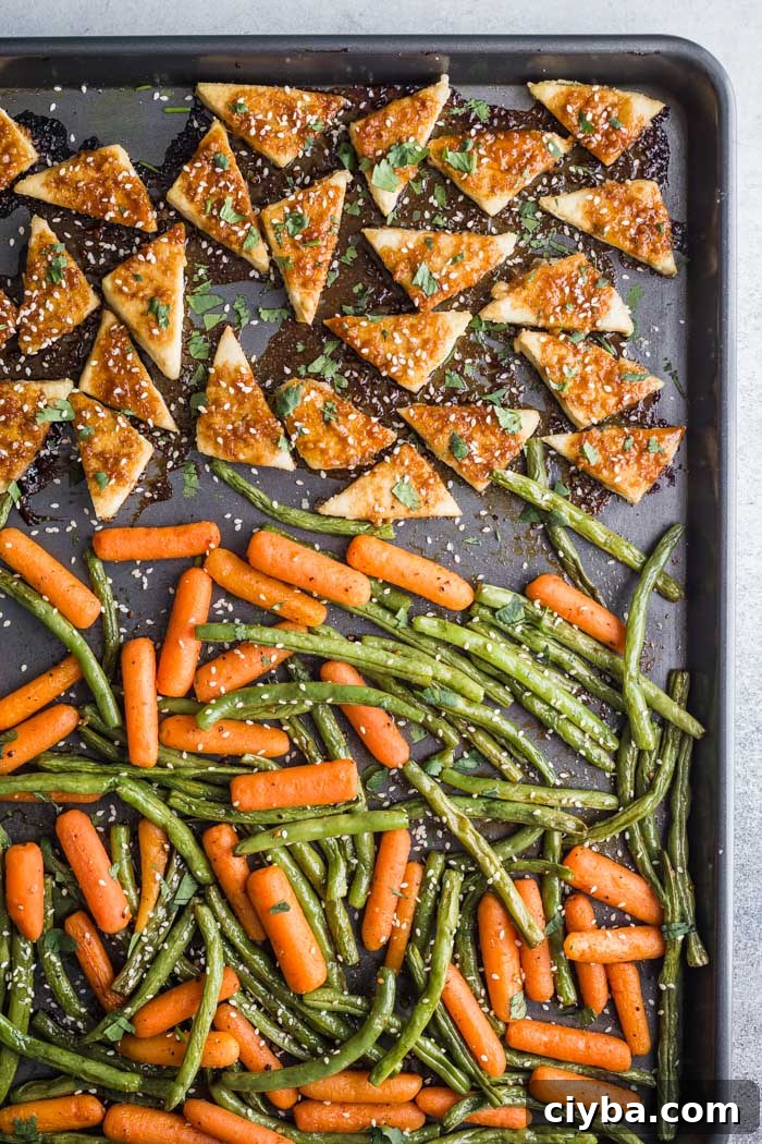 tofu sheet pan meal