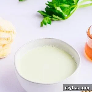 homemade celery hair mask