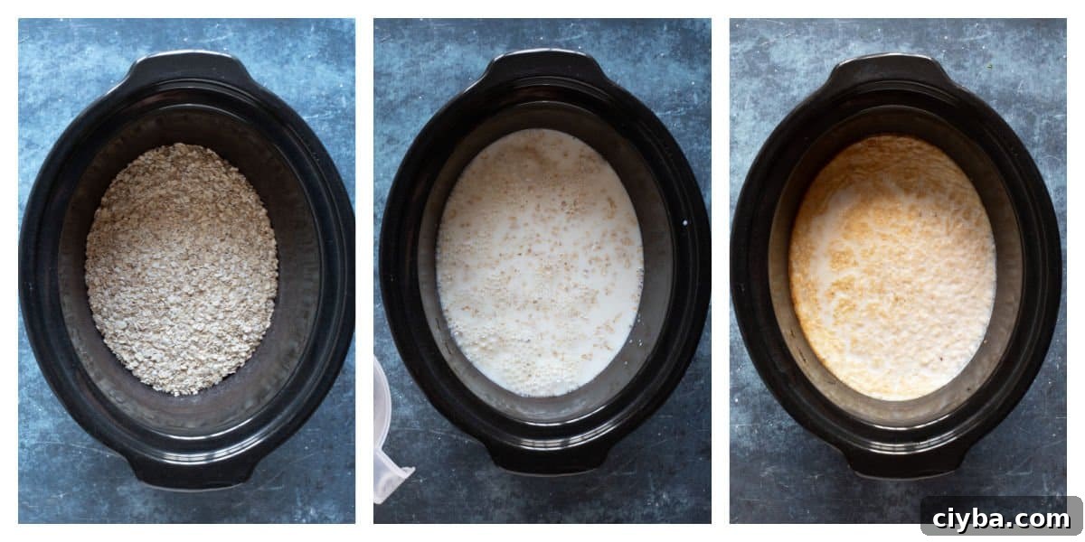 How to make porridge in a slow cooker - step by step photos.