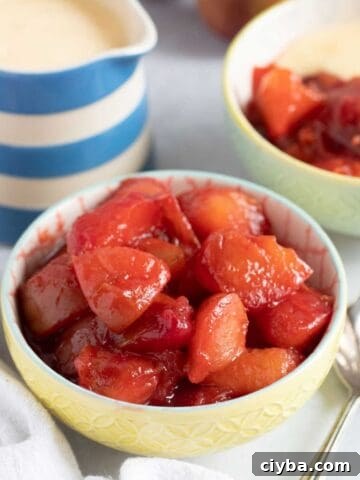 Plum compote.