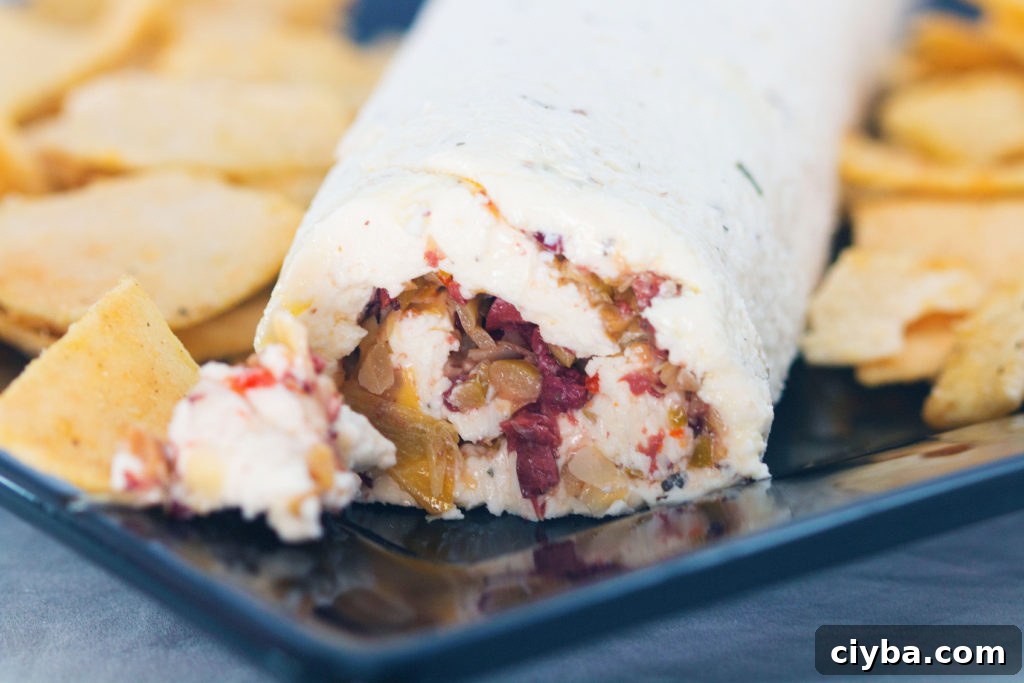 Mediterranean Feta Cheese Log