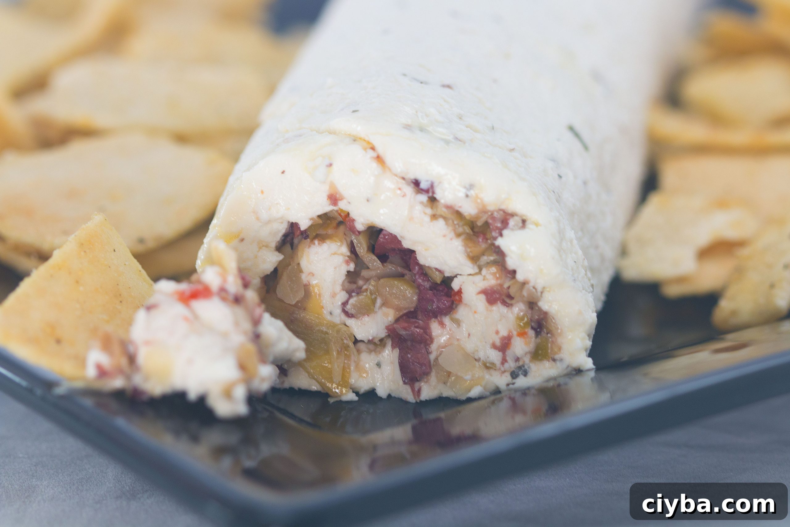 Mediterranean Feta Cheese Log