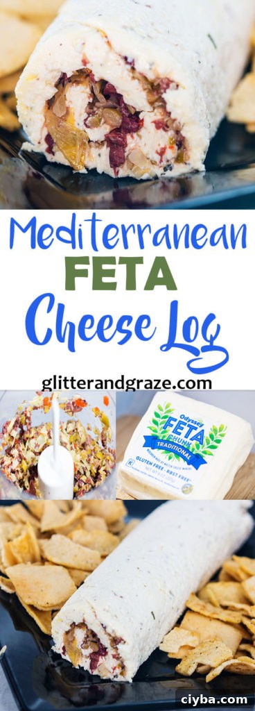 Mediterranean Feta Cheese Log