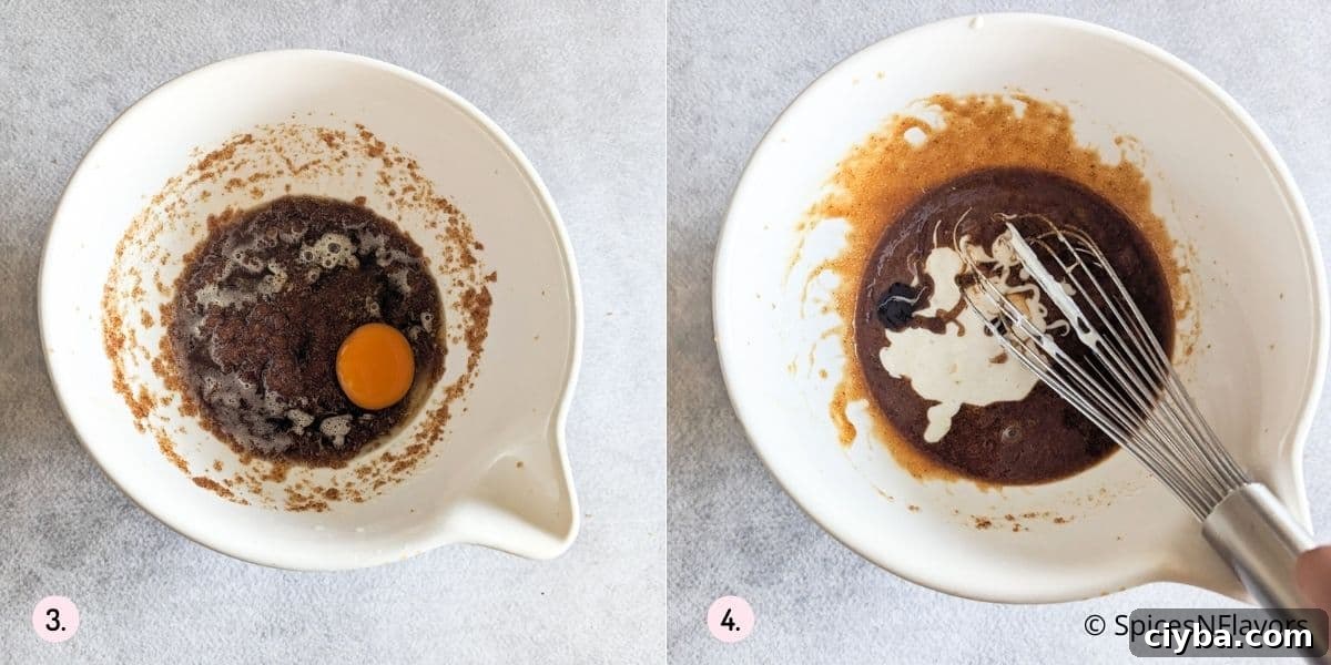 add egg and sourdough discard