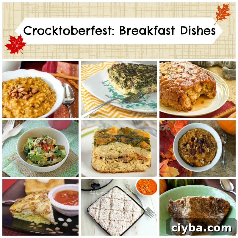 10 delicious breakfast slow cooker recipes -- #Crocktoberfest2013
