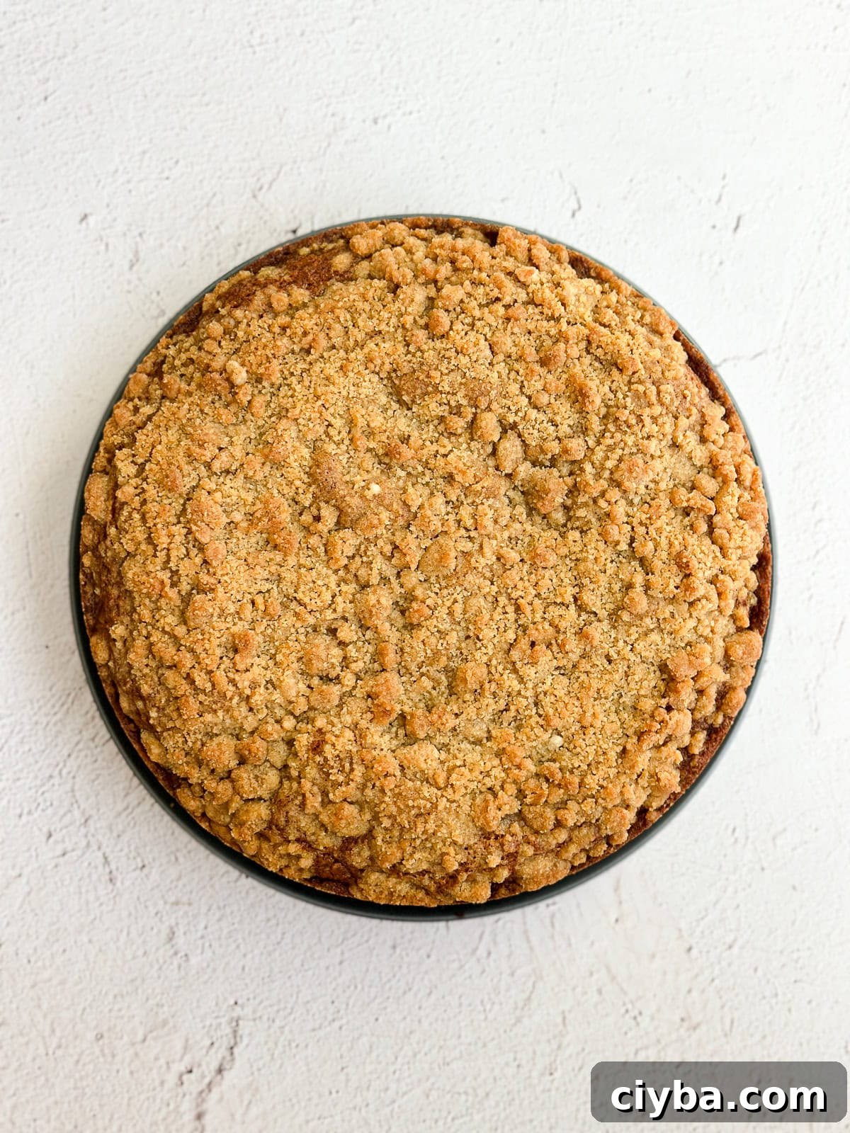 carrot cake coffee cake after baking.
