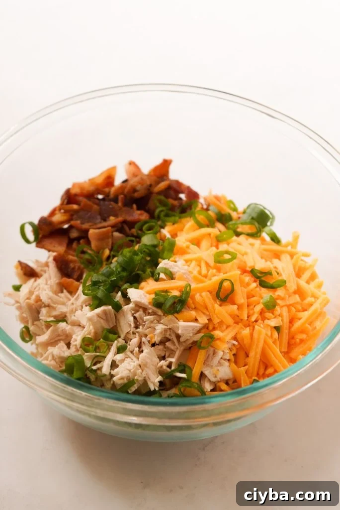 bacon ranch chicken salad ingredients without dressing