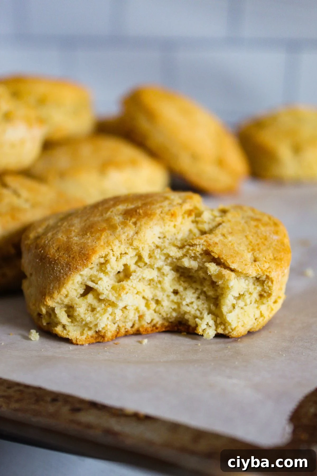 baked biscuits with a bite