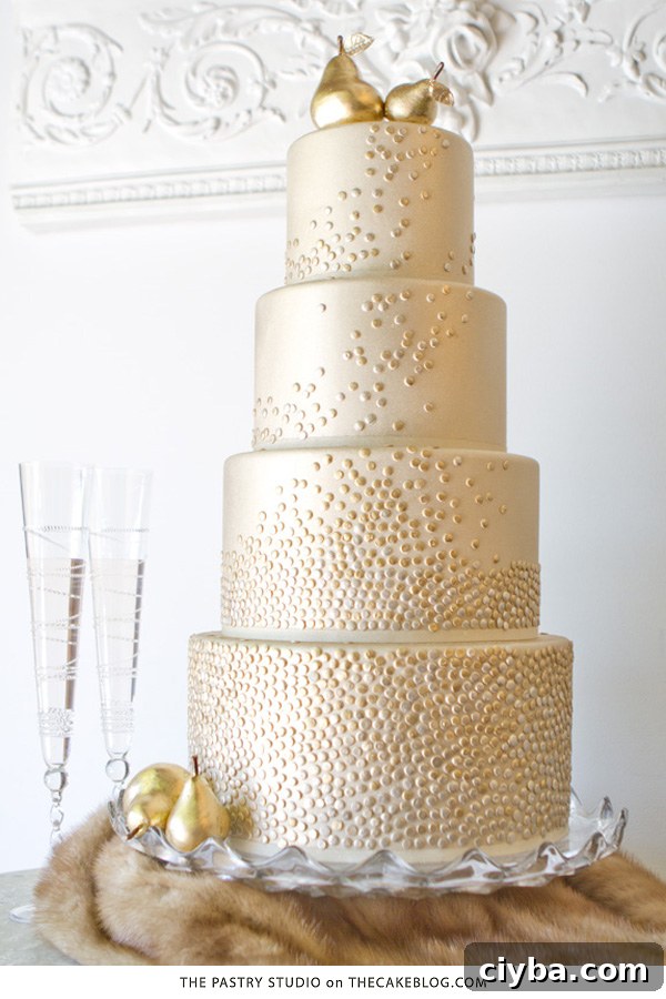 Golden Pear Cake | by The Pastry Studio for TheCakeBlog.com